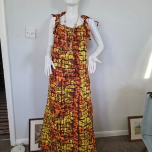 Sunset Mosaic Maxi Dress