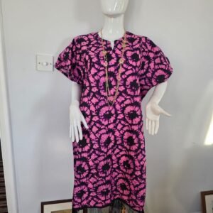 Radiant Tie-Dye Fringe Dress