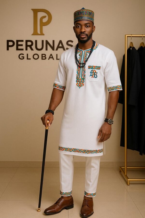 The Royal Ivory Kaftan Set
